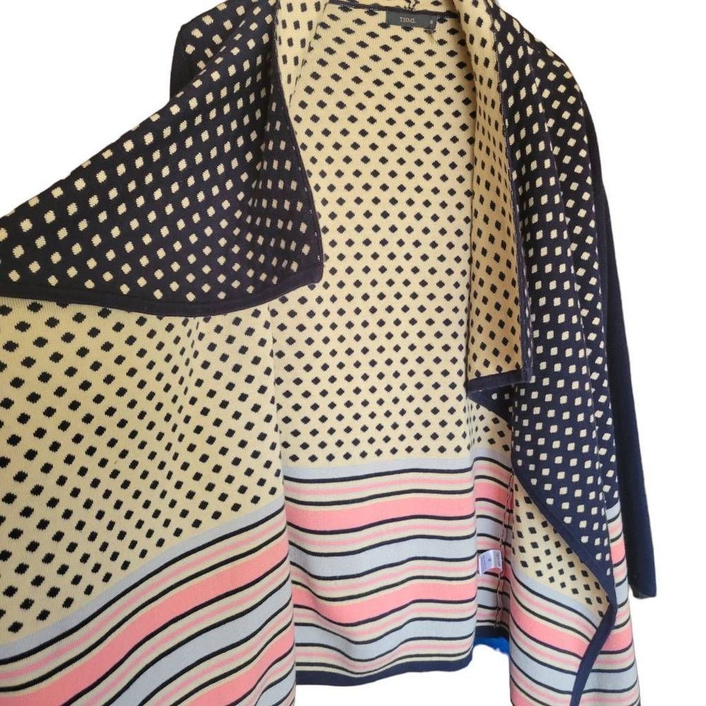 THML Geometric Colorblock Lineline Cardigan - Picture 3 of 6